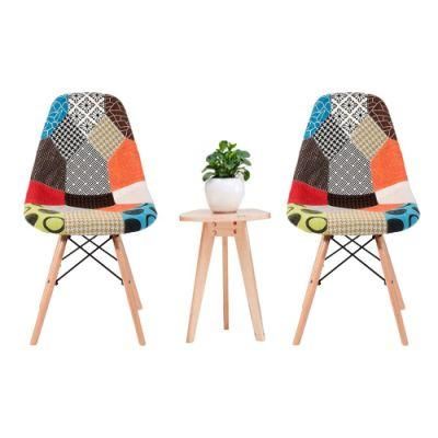 Factory Wholesale Hot Selling Wooden Leg Modern Nordic Plastic Dining Chair