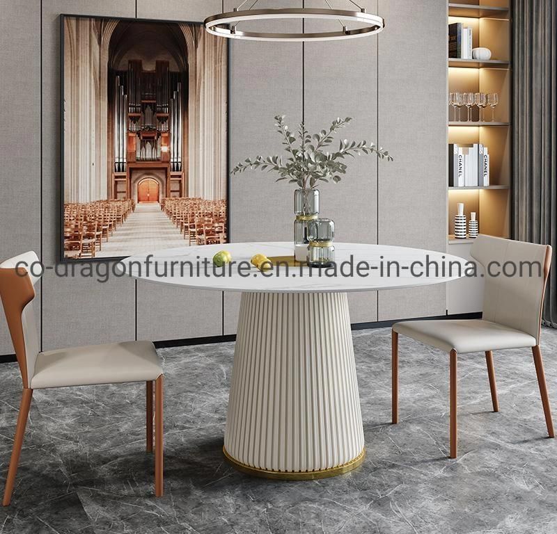 Fashion Round Dining Table with Marble Top for Dining Furniture