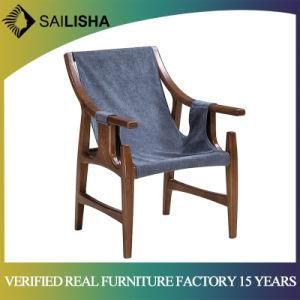 Wholesale Modern Simple Solid Wooden Single Lounge Chairs Home Living Room Dining Room Chair for Sale