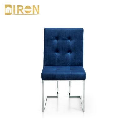 Modern Home Velvet Furniture Upholstered Fabric Dining Chairs