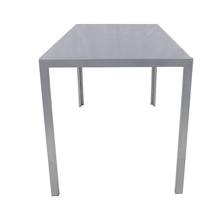 Modern Simple Table Metal Legs Rectangle Dining Table