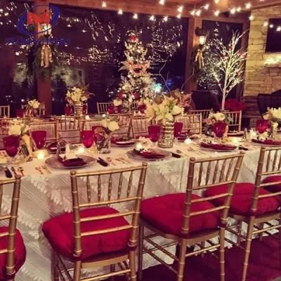 Classic Golden Wedding Chiavari Party Chair Supplier