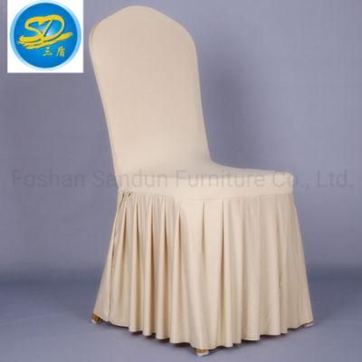 Special Skirt Design Hotel Banquet Spandex Polyester Chair Cover