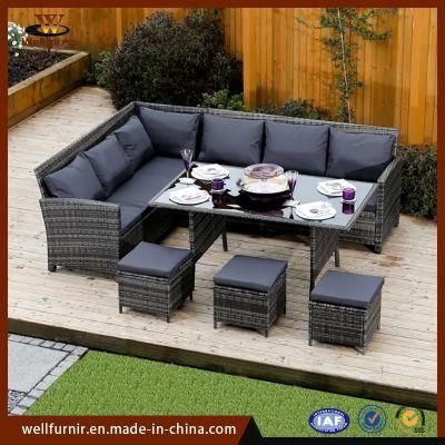 Outdoor Garden Swimming Pool Furniture Wicker/Rattan Sofa Lounge Bed (WF-110)