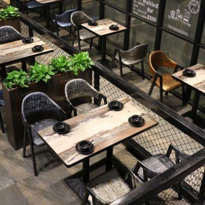 Retro Stylish Restaurant Furniture Dining Chair and Table for Coffee Shop Cafe Chair
