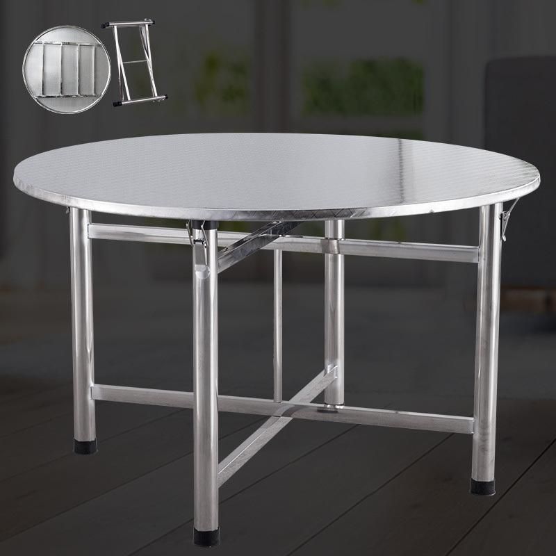 Hot Sales Foldable Round Stainless Steel Table