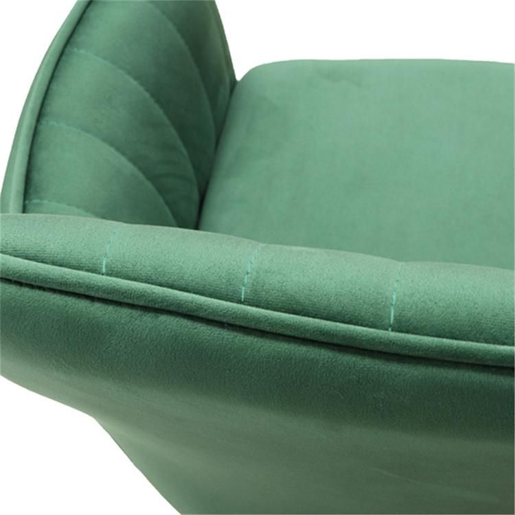 Home Modern Living Room Chairs Back Cushion Nail Casual Cafe Chair