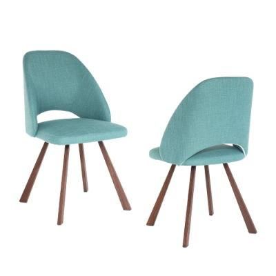 Hotel Home Furniture Dining Chair with Fabric Metal Leg Upholstered