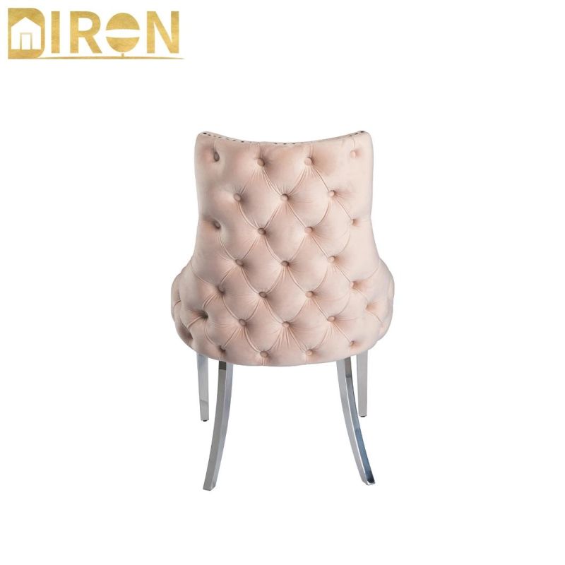 2022 New Design Hot Sale Popular Good Quality Velvet Fabric Upholstered Dining Chair for Dining Room and Living Room