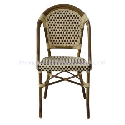 (SP-OC443) Widely Used Unfolding Aluminum Frame PE Rattan Outdoor Chair for Restaurant