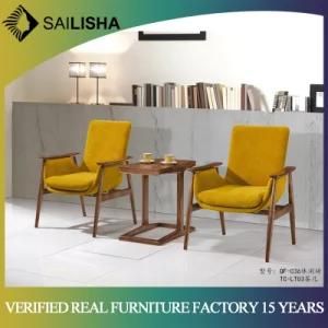 Modern Style Wooden Comfortable Chair and Tea Table Furniture Set
