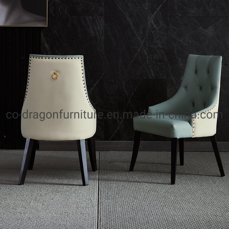 European Style High Quality Leather Dining Chair for Home Furniture