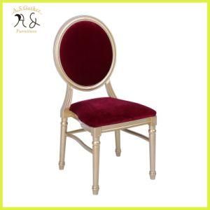 Event Hire Vintage Style Metal Banquet Velvet Dining Chair