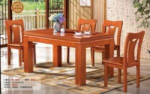 Free Sample Cheap Classic 4 Seater Modern Wooden Top Dining Table Set/Dining Table and Chair