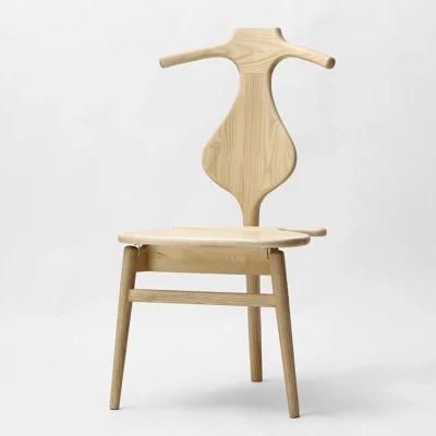 Kvj-6580 New Design Modern Natural Wooden Dining Chair Attendant Chair