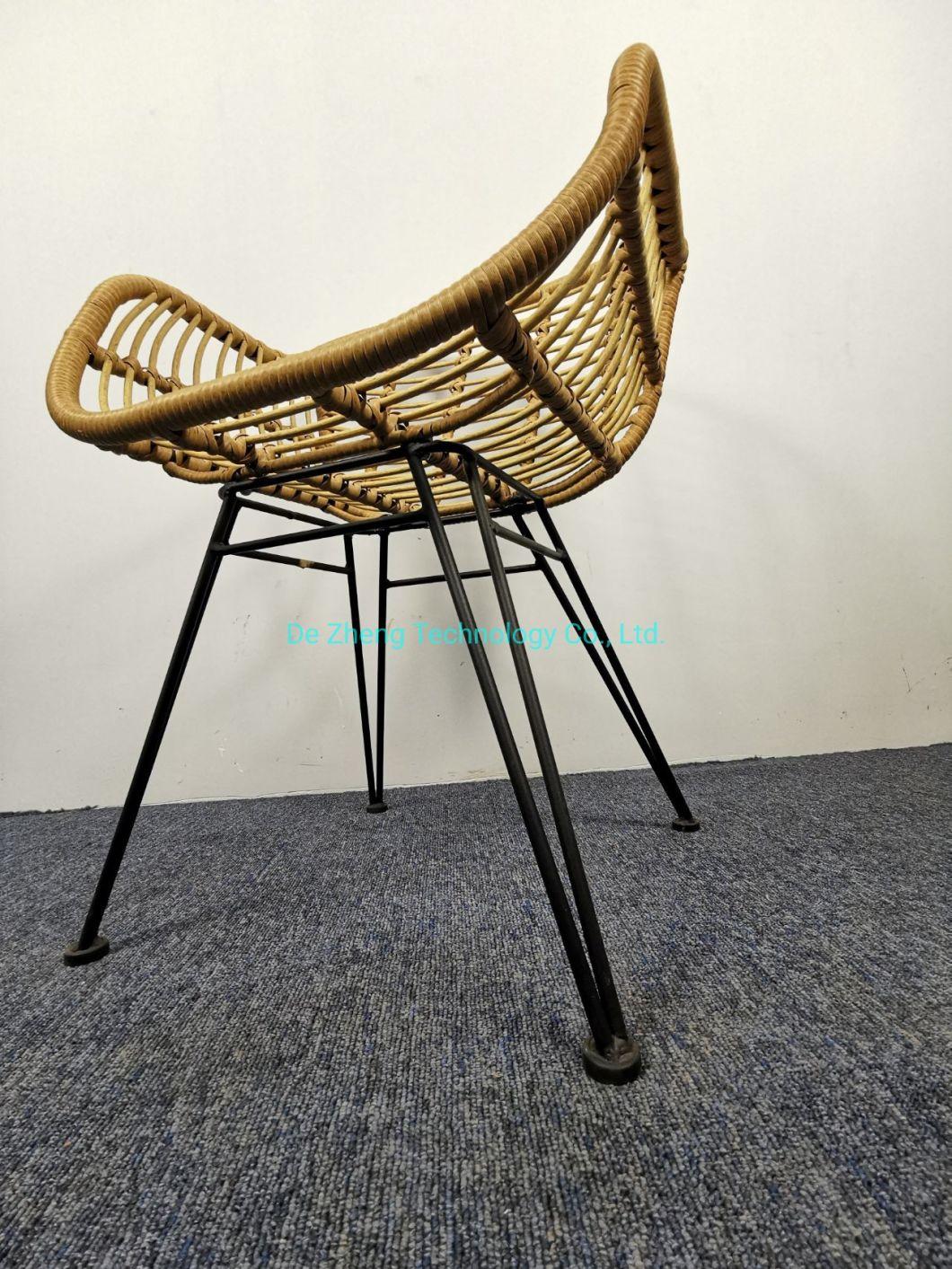 China Latest Leisure Waterproof Bistro Terrace Forest Round Rattan Outdoor Furniture Chair