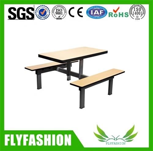 Wooden Bench School Canteen Dining Table and Chair (DT-09)