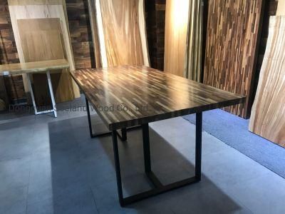 Walnut Wood Butcher Block Table / Serving Board for Furniture
