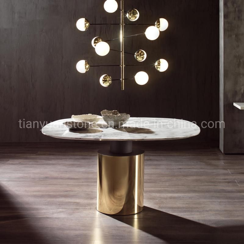 Hotel Dining Furniture Modern Marble Table Top Dinner Table