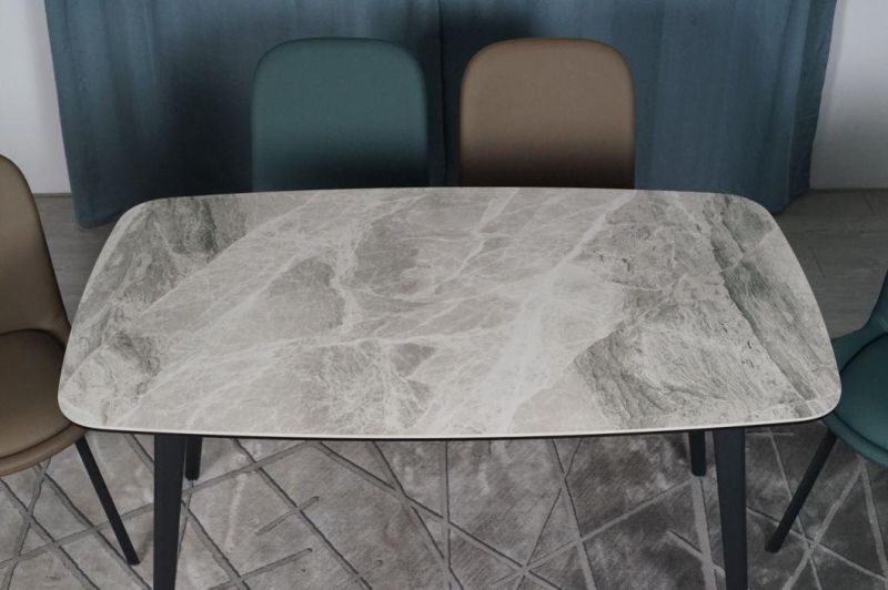 Dining Room Furniture Sintered Stone Dining Table with Stainless Steel