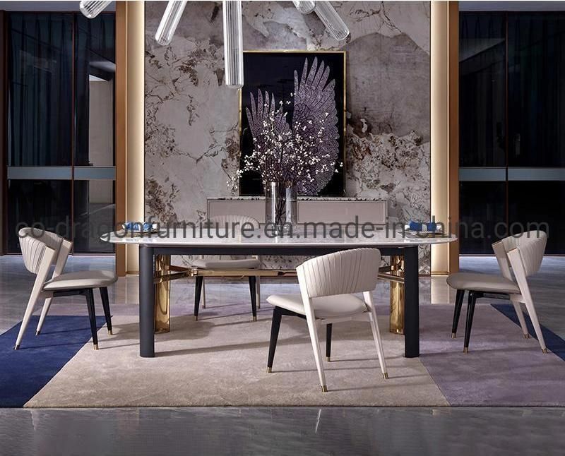 2021 New Design Wooden Leather Dining Chair for Modern Furniture