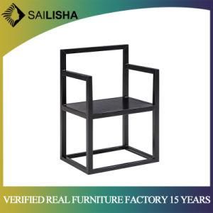 Single Black Chinese Style Design Modern and Nordic Chair Solid Wood Dining Chair Home Furniture