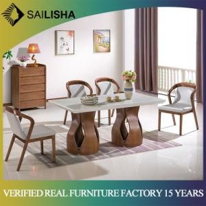 Simple Modern Style Home Furniture Fancy Dining Table Set with Chairs Kitchen Dining Room Furniture