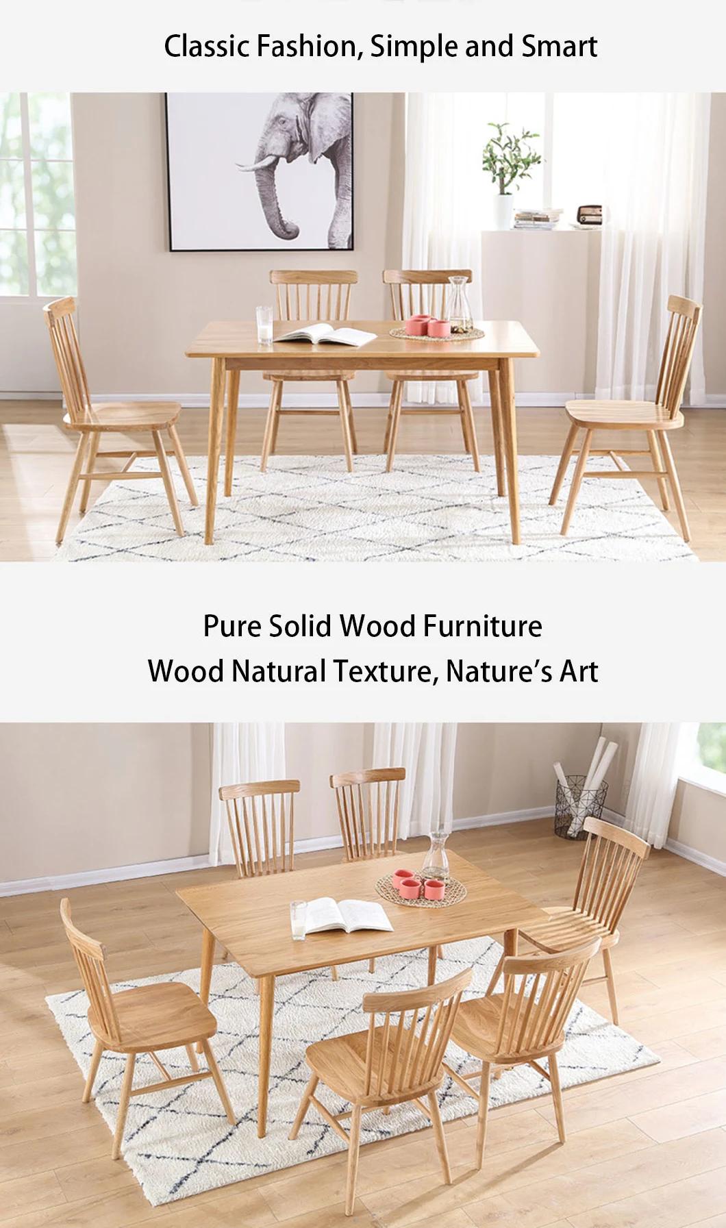 Modern Dining Table Sets 4 Chairs Dining Table and Dining Chair Set Solid Wood Dining Table