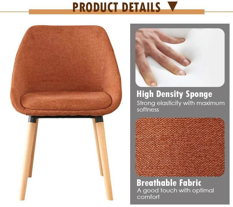 Wholesale Nordic Style Comfortable Modern Soft Cushion Velvet Dining Chair
