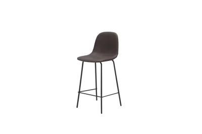 Modern Restaurant Brown Black Leg Bar Chair