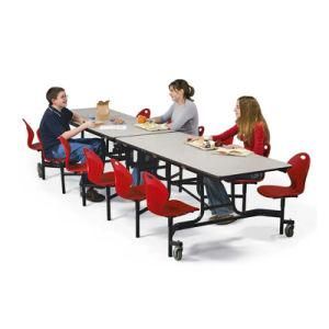 12 Chair Seater Folding School Canteen Table for Cafeteria