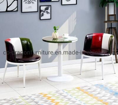 Modern Home Furniture Popular PU Dining Chair with Wooden Legs