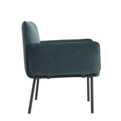 Modern Blue Fabric Velvet Dining Chair Hotel Restaurant Furniture Light Luxury Italian Style Dining Chair