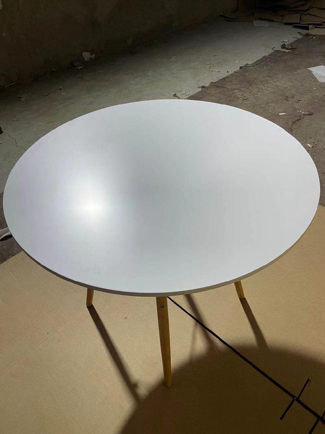 80cm Round Dining Room Small Round Glass Table for Coffee