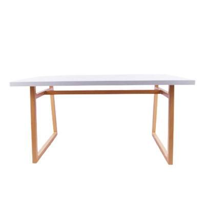 Luxury Home Furniture Metal Legs Rectangle Dining Table