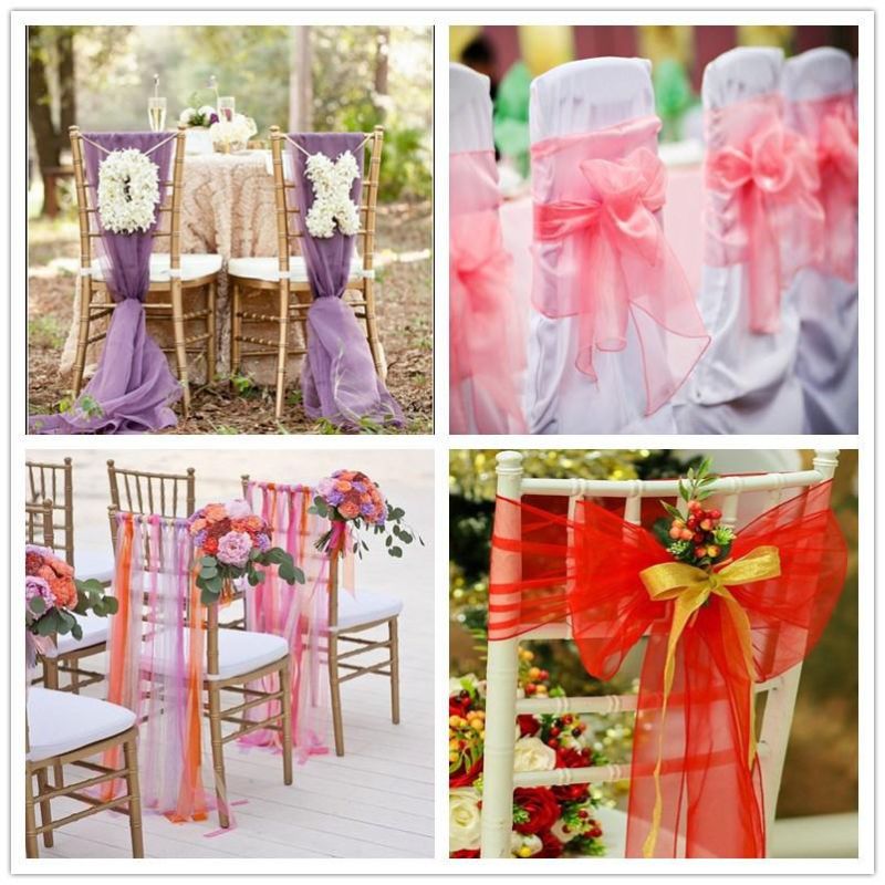 Multiple Colors Available Wedding Event Chiavari Chair Decoration Sash