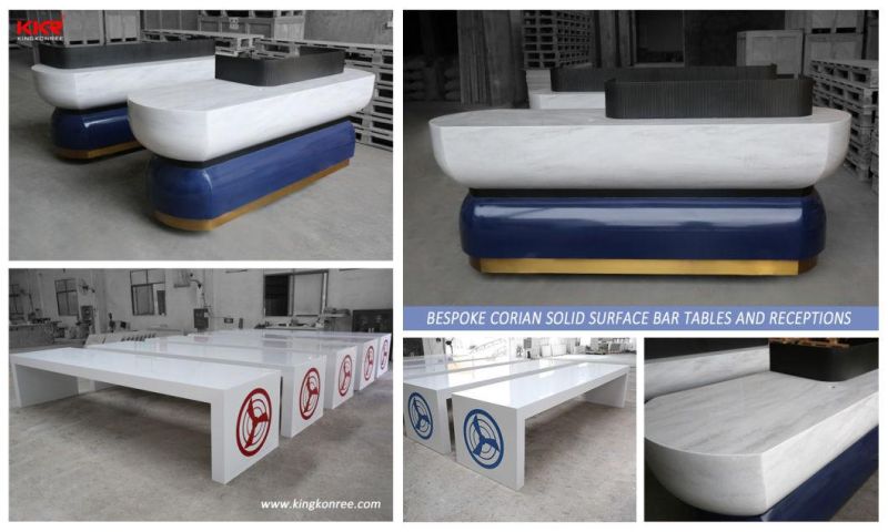 Artificial Stone Modern Solid Surface Table for Sea Yacht