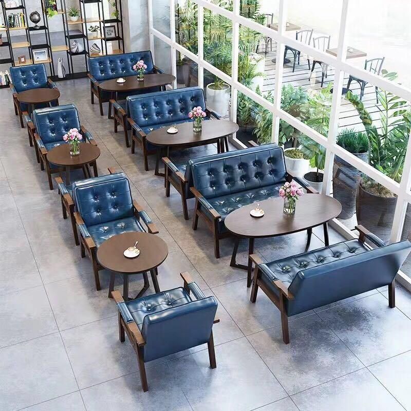 Louis Fashion Cafe Bar Furniture Sets Table and Chair Combination Dessert Shop Milk Tea Shop Theme Western Restaurant Hotel