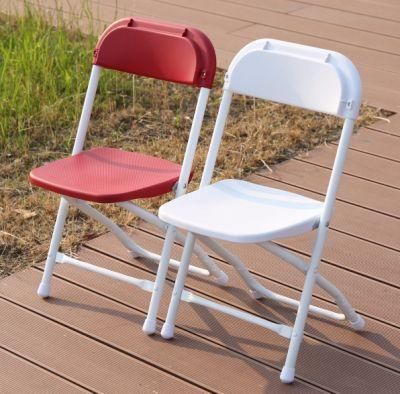 EU Standard High Quality China White Red Cheap Foldable Kids Plastic Chairs