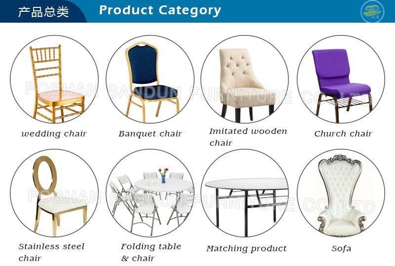 Luxury Design Gold Wedding Event Furniture Stainless Steel Dining Chair