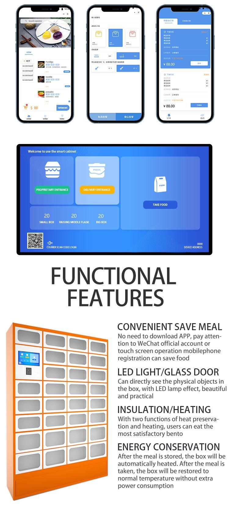 24-Hours Self Service Picking up Food Deliver Locker for Restaurants