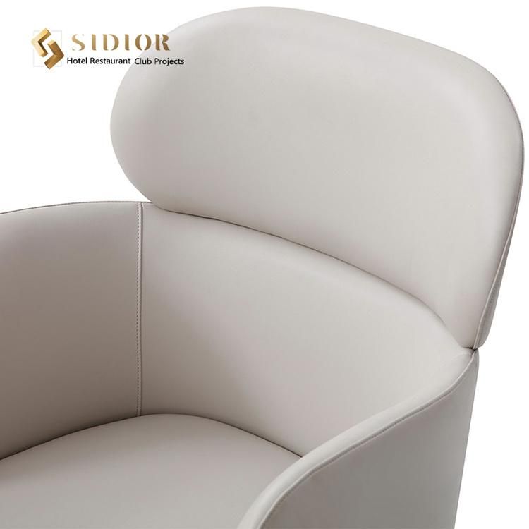 Custom-Made Chair Leather Upholstered Dining Chair