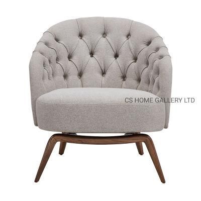 Wooden Furniture Factory Fabric Hotel Dining Living Leisure Chair