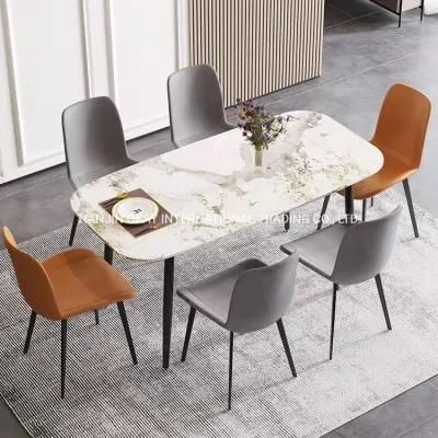 Modern Ceramic New Dining Table Rustic 6 Seater Dining Table Set Living Room Used