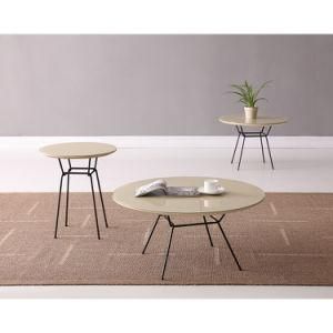 Cafe Bar Shop Home Furniture Metal MDF Glass Cafe Table