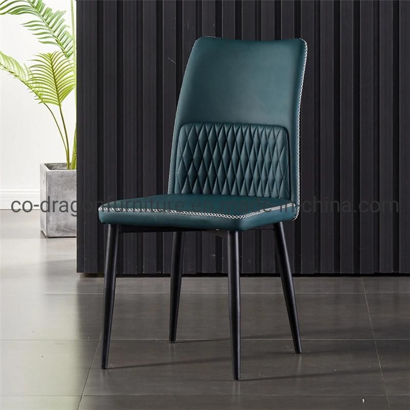 Wholesale Market Steel Dining Chair with Leather for Dining Furniture