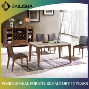 Modern Design Marble Dining Table Set 6 Seater with Bench Kitchen Dining Room Furniture Set