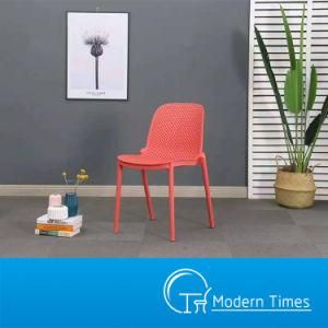 Simple Style Refreshing and Breathable PP Living Room Dining Chair Outdoor Dining Chair