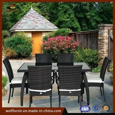 Well Furnir Outdoor Leisure Furniture Rattan Wicker Chairs Small Table Set (WF-244)