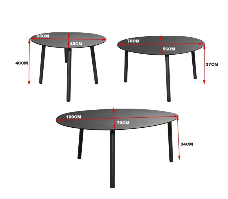 Hot Sale Customized Round Darwin China Garden Outdoor Coffee Metal Patio Table